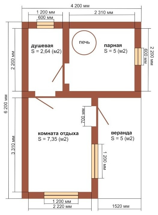 Банька 4х6