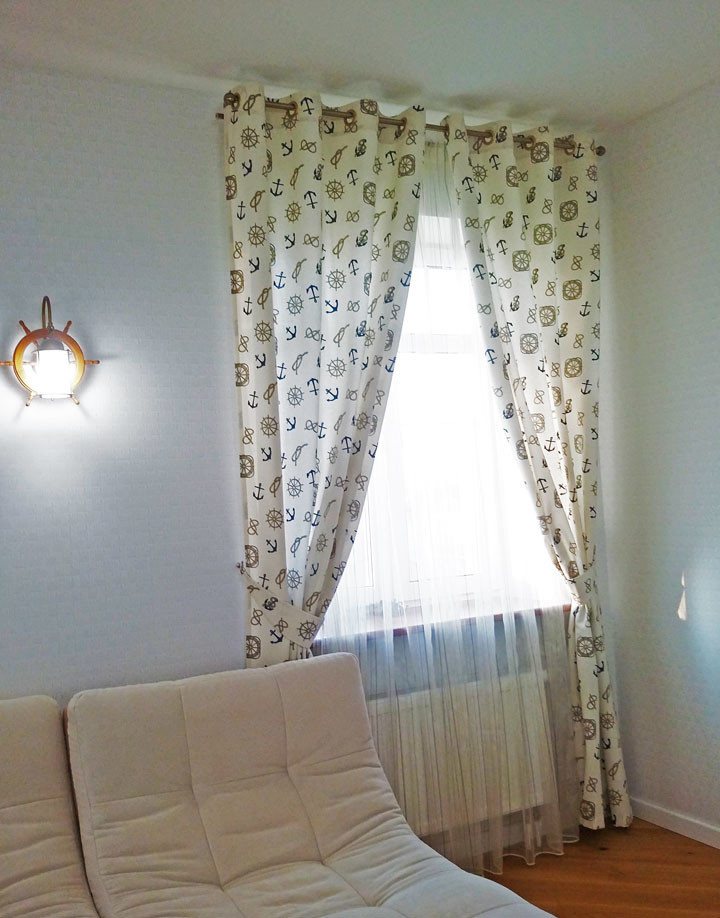 Шторы в загородном доме