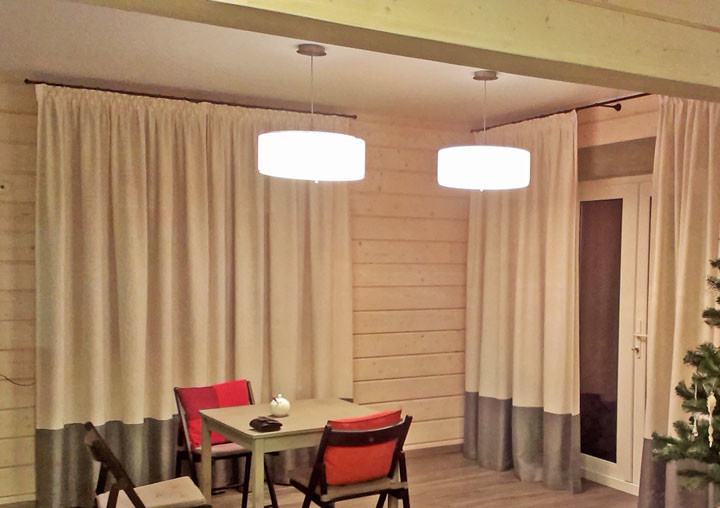 Шторы в загородном доме