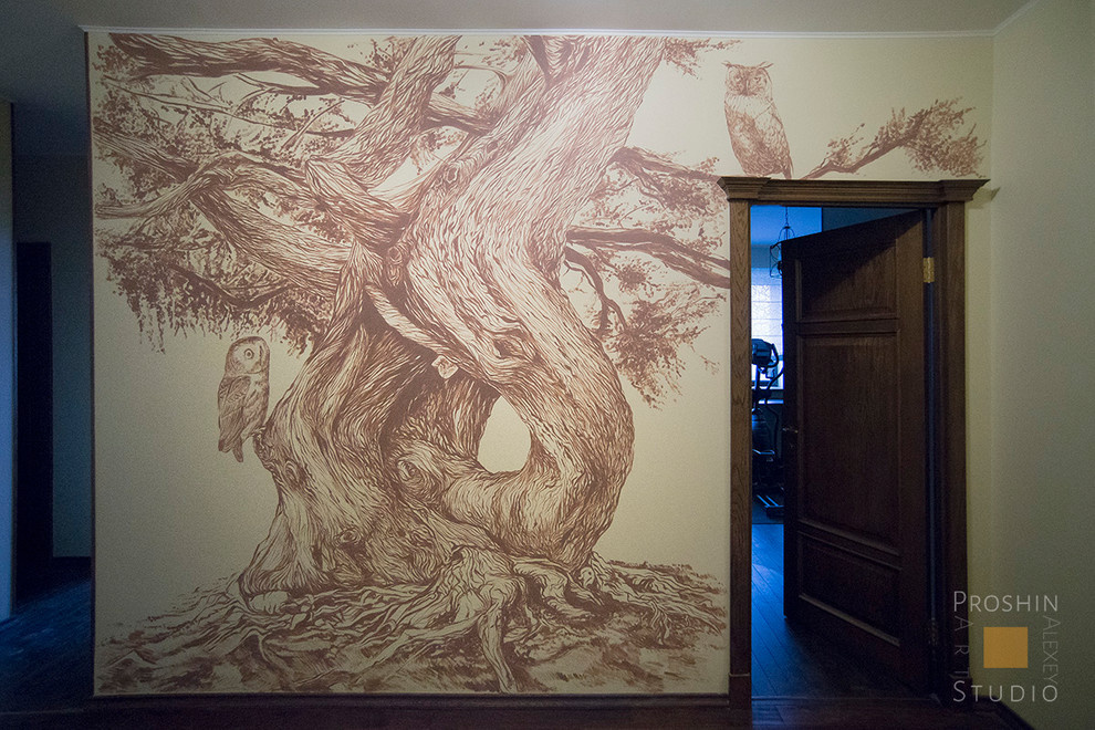 Роспись стен в квартире. Графика