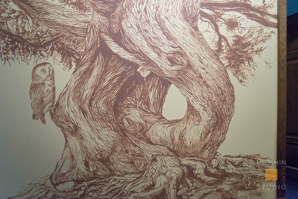 Обложка проекта: Роспись стен в квартире. Графика