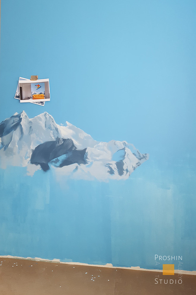 Обложка проекта: Роспись стены в детской комнате мальчика