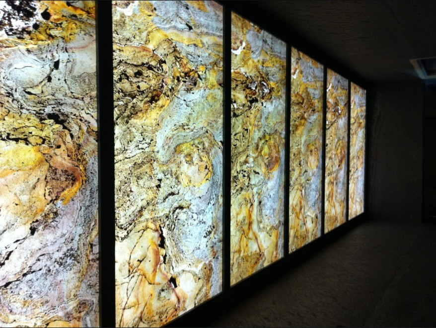 Каменный шпон в интерьере