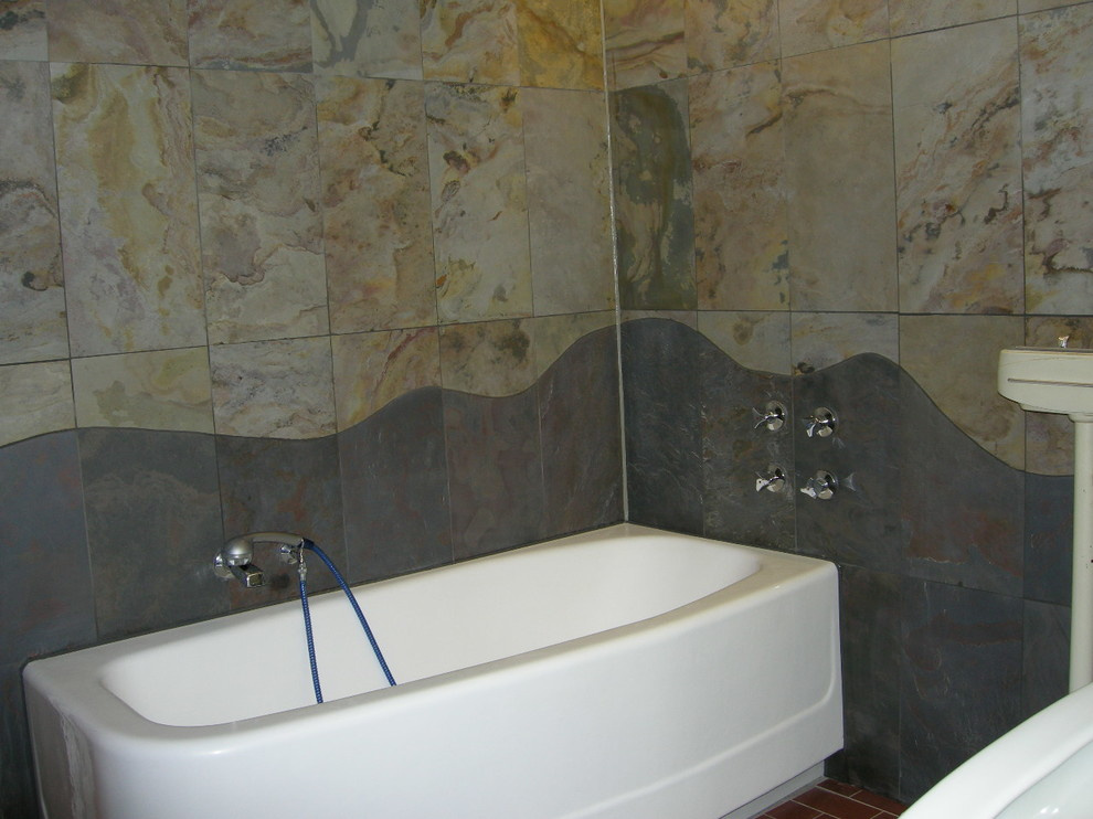 Каменный шпон в интерьере