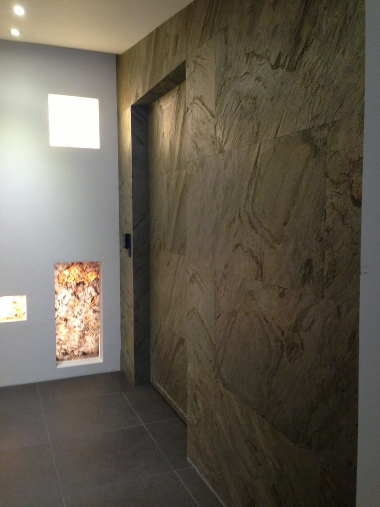 Каменный шпон в интерьере