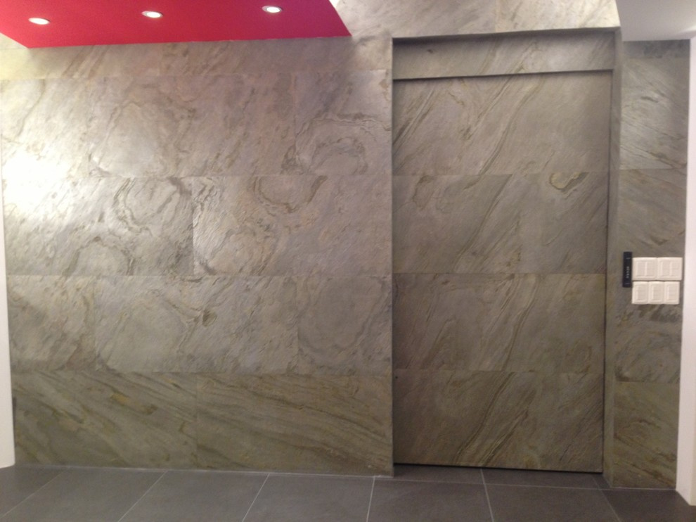 Каменный шпон в интерьере