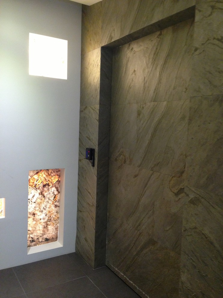 Каменный шпон в интерьере