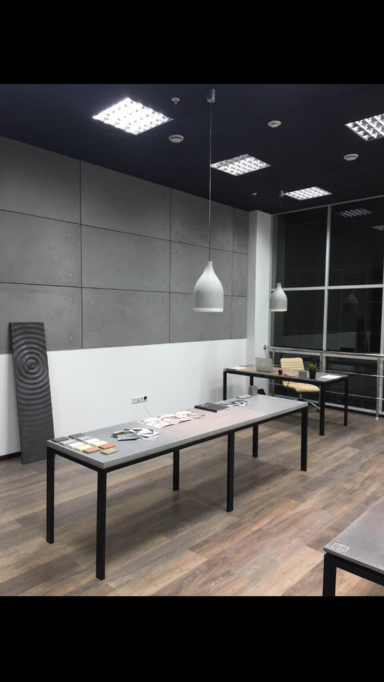 Интерьер кухни - столешницы, фартуки в стиле лофт с использованием BetON