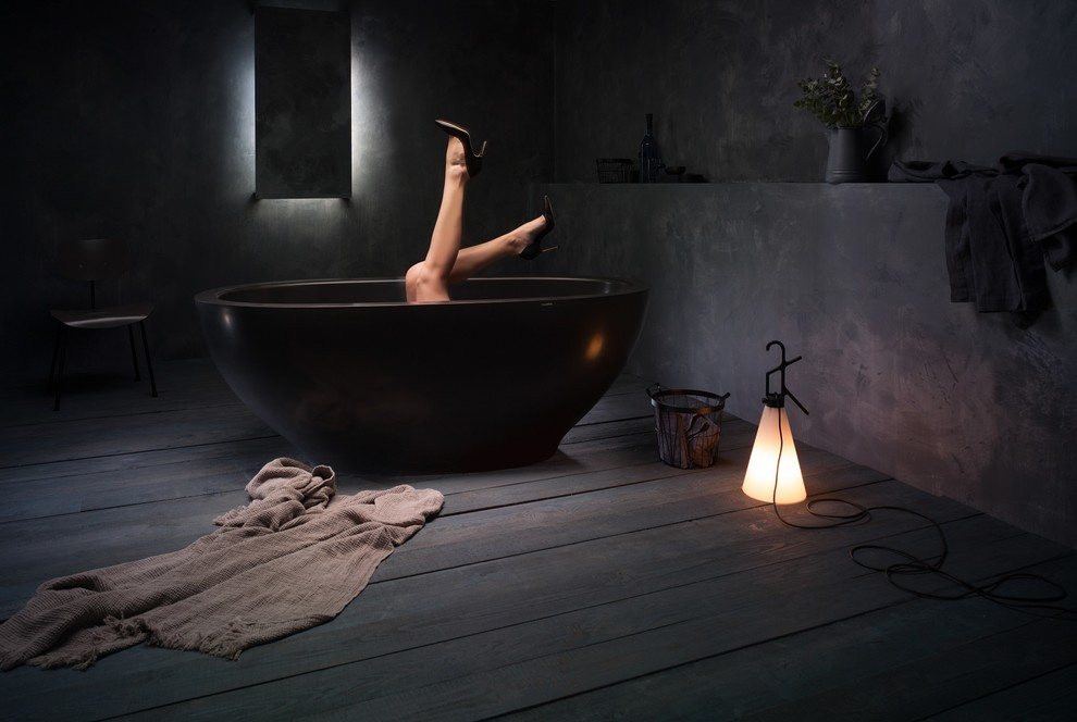 Karolina Черная Каменная Ванна от Viva Lusso