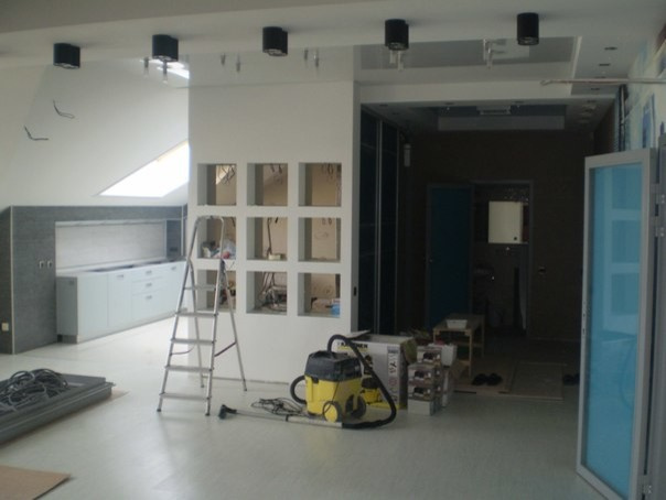 Квартира на Троицком12,процесс работы.