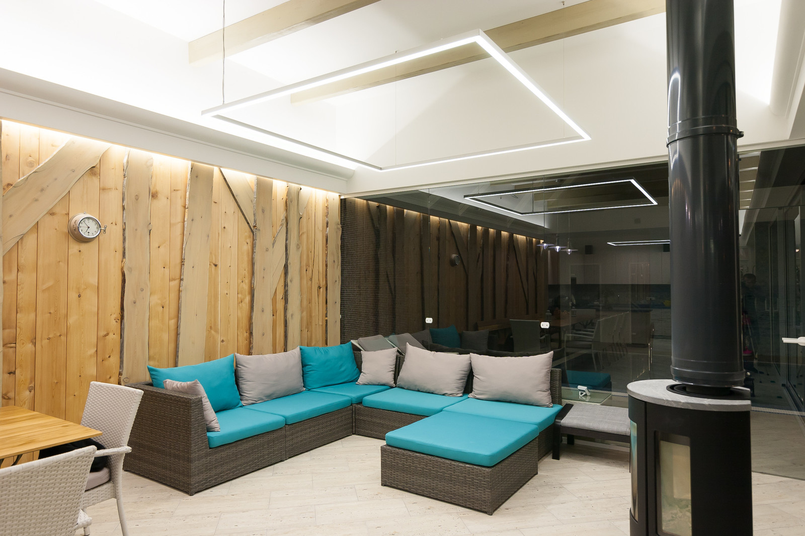 SPA-зона с зоной отдыха в частном доме