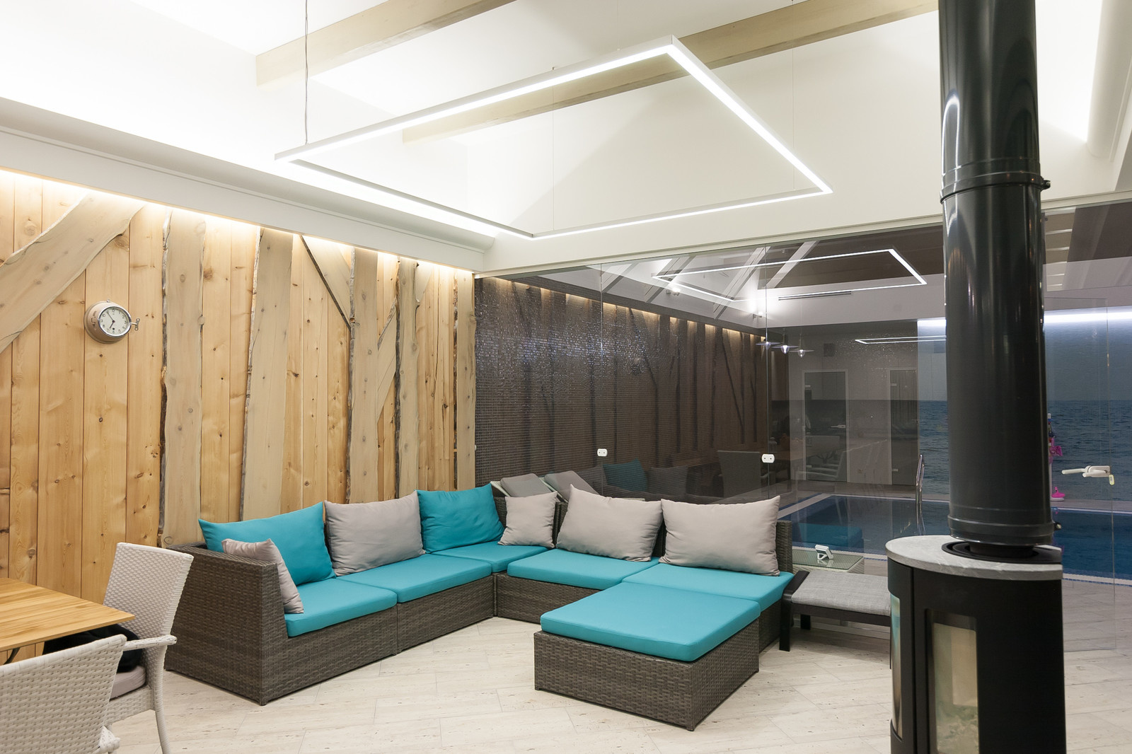 SPA-зона с зоной отдыха в частном доме