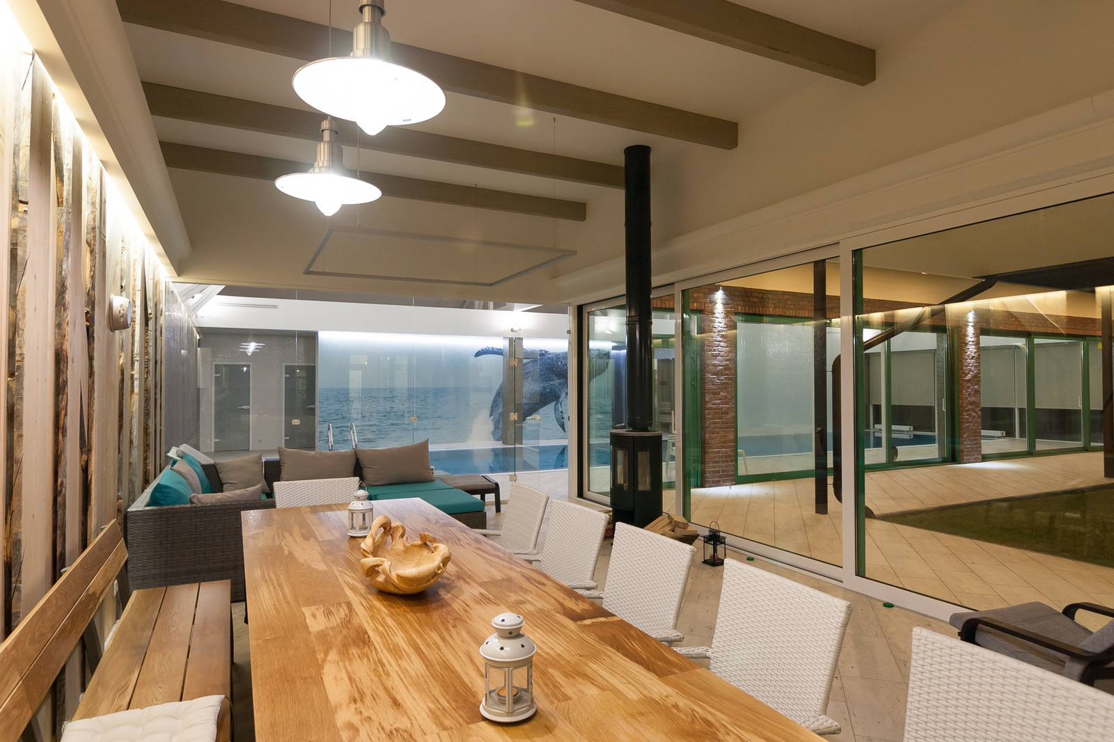 SPA-зона с зоной отдыха в частном доме