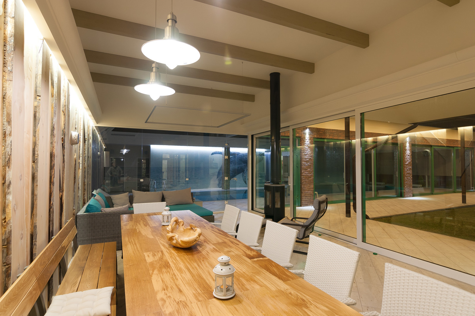 SPA-зона с зоной отдыха в частном доме