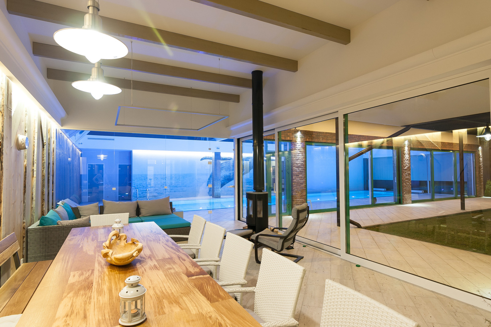 SPA-зона с зоной отдыха в частном доме