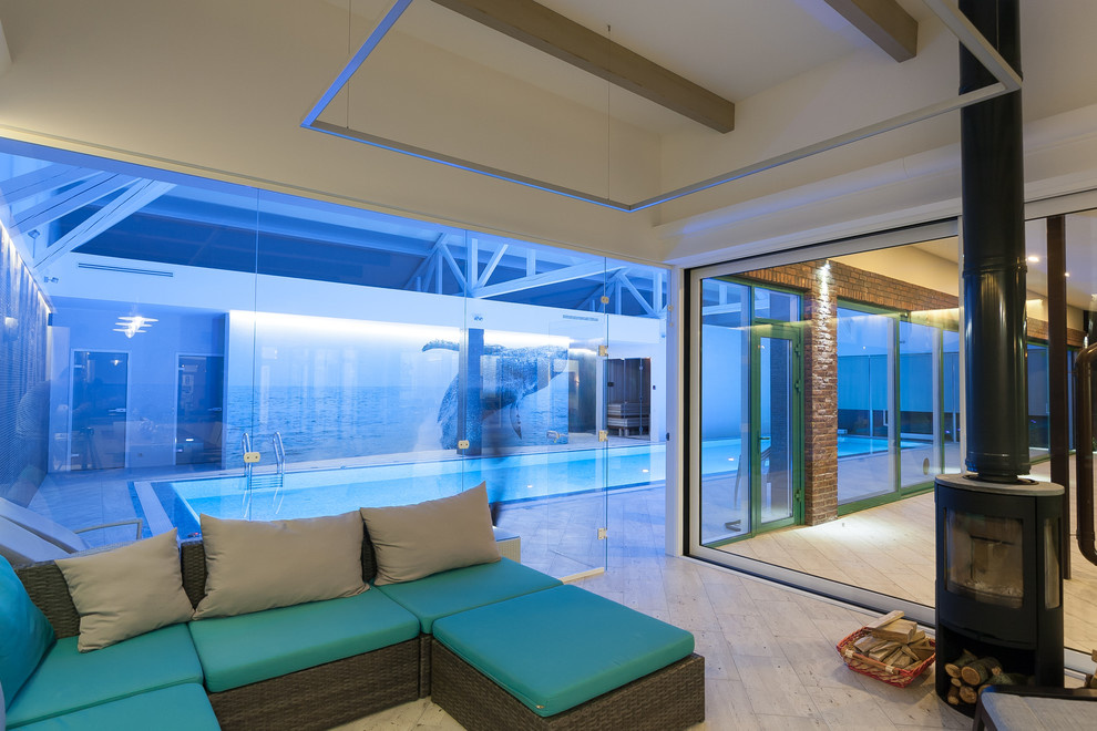 SPA-зона с зоной отдыха в частном доме