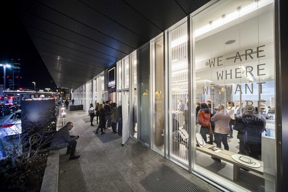 Обновление шоу-рума Arrital в Милане