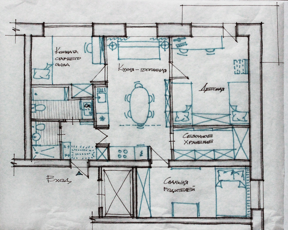Трехкомнатная квартира для большой семьи