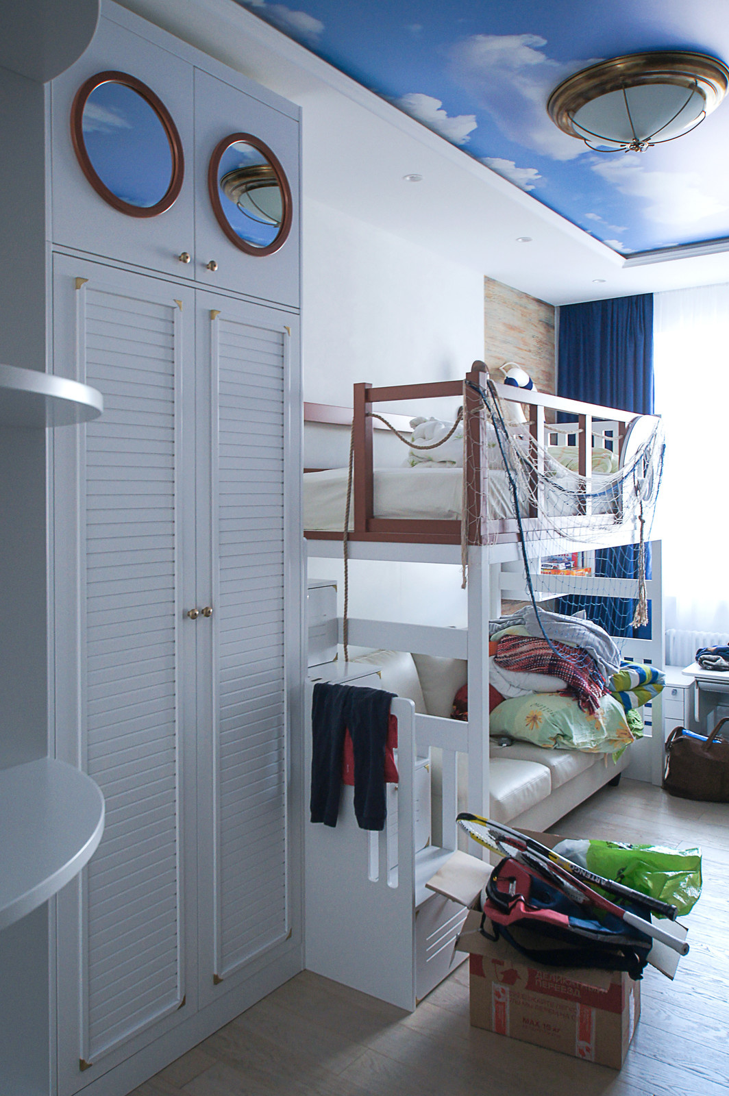 Обложка проекта: Детская в морском стиле