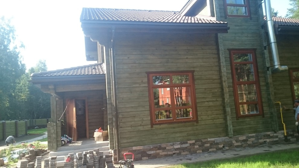 ландшафт и интерьер загородного дома
