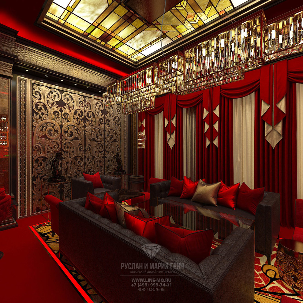 ИНТЕРЬЕР VIP КАЗИНО В СТИЛЕ АР-ДЕКО