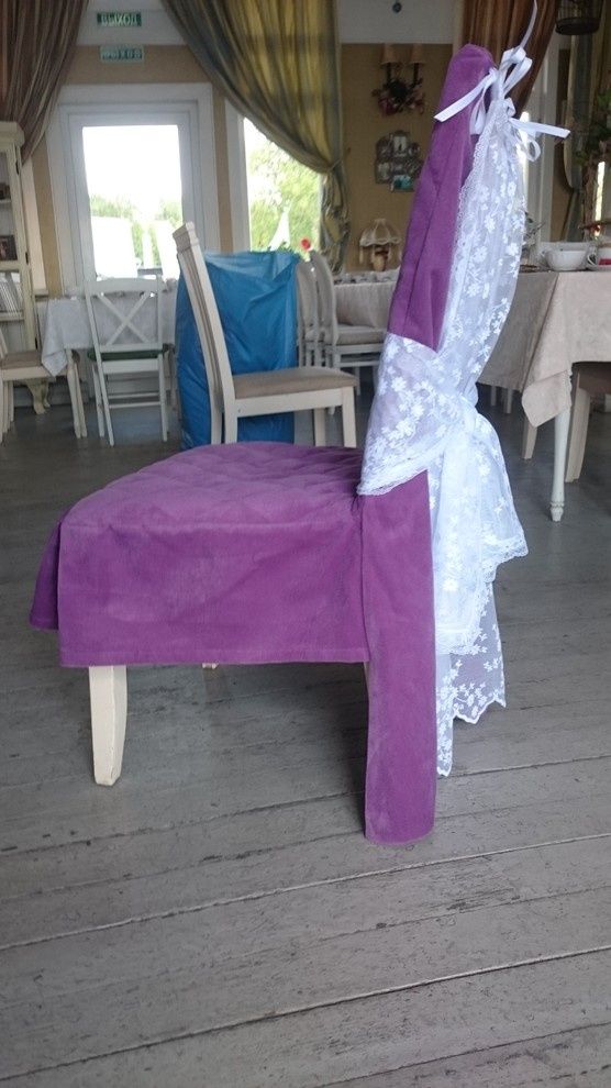 Чехлы на стулья для ресторана "Старая пристань"