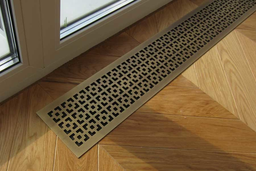Напольные решётки из натуральной латуни