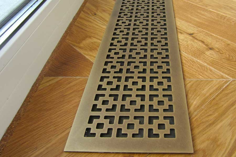 Напольные решётки из натуральной латуни