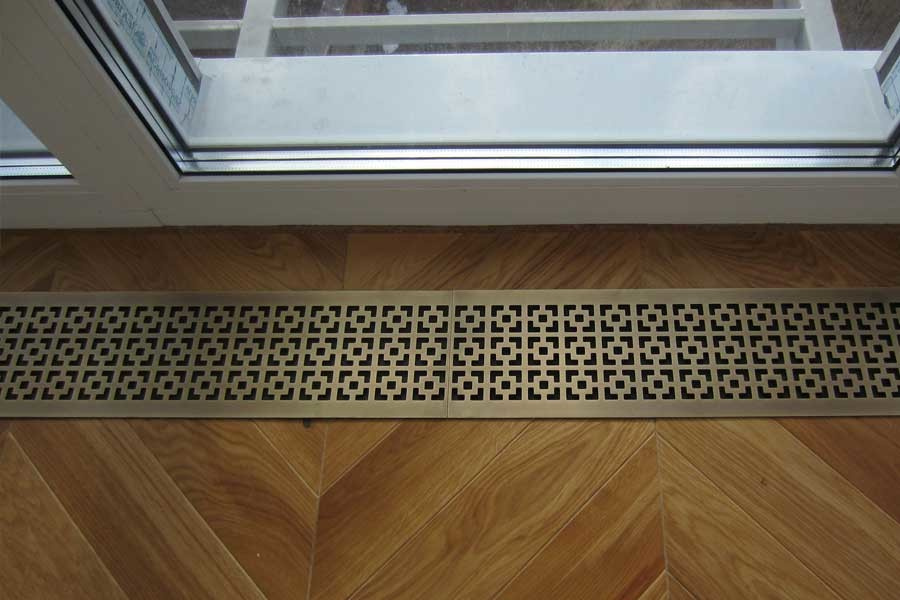 Обложка проекта: Напольные решётки из натуральной латуни