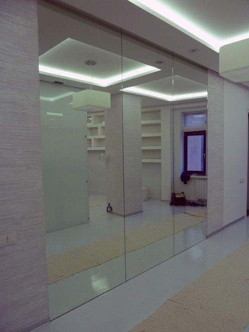 Стекло в интерьере частной квартиры, Мичуринский