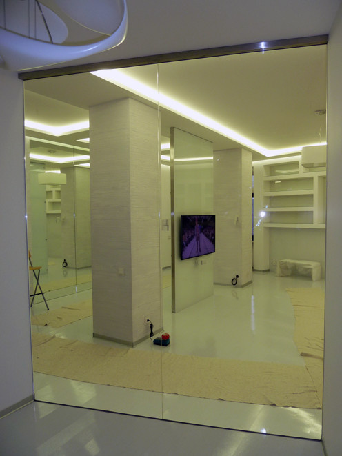 Стекло в интерьере частной квартиры, Мичуринский