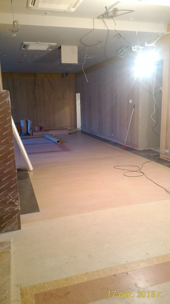 Обложка проекта: Настил рулонного линолеума с выкладкой рисунка