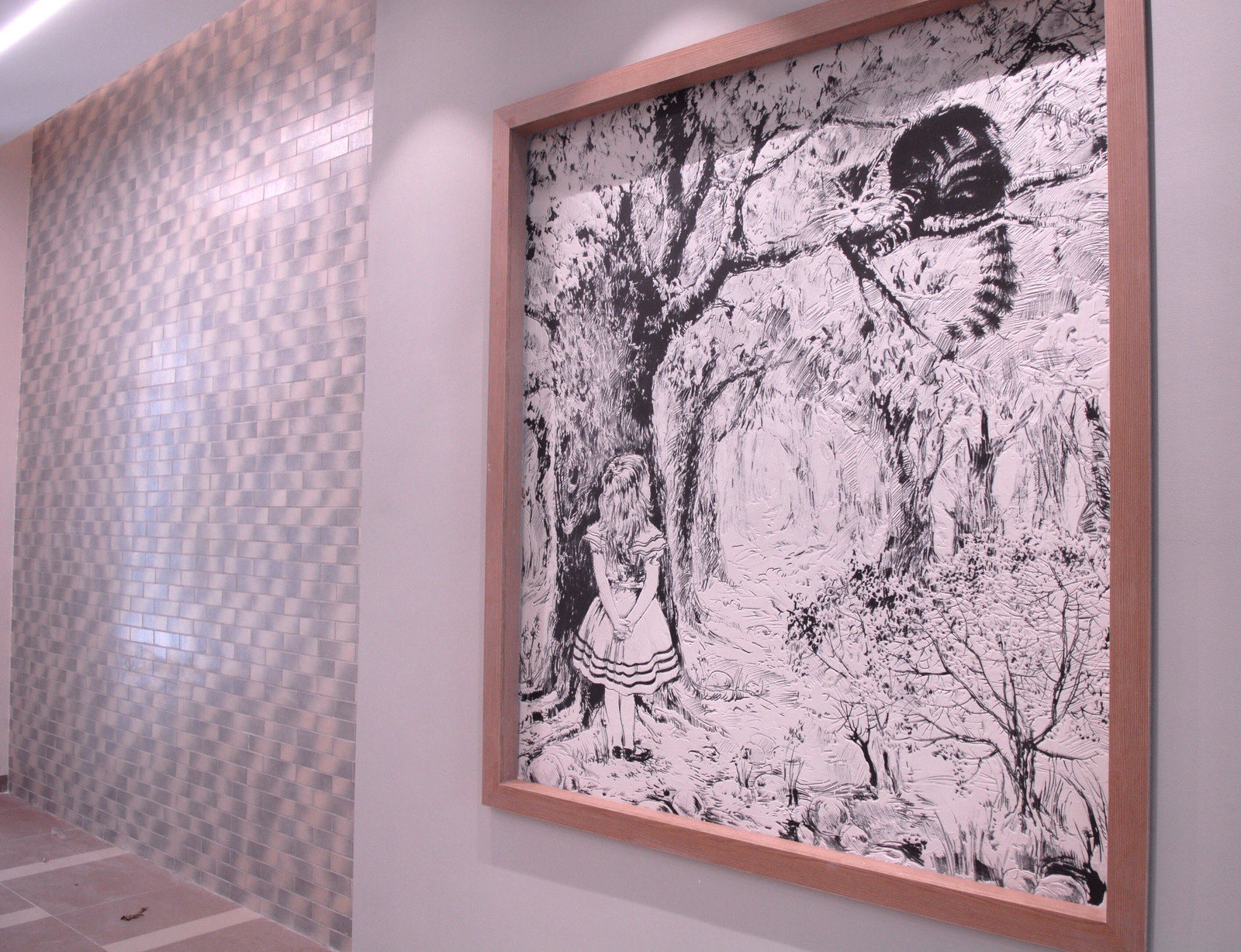 Панно в технике сграффито для входных групп в Резиденции Сколково.