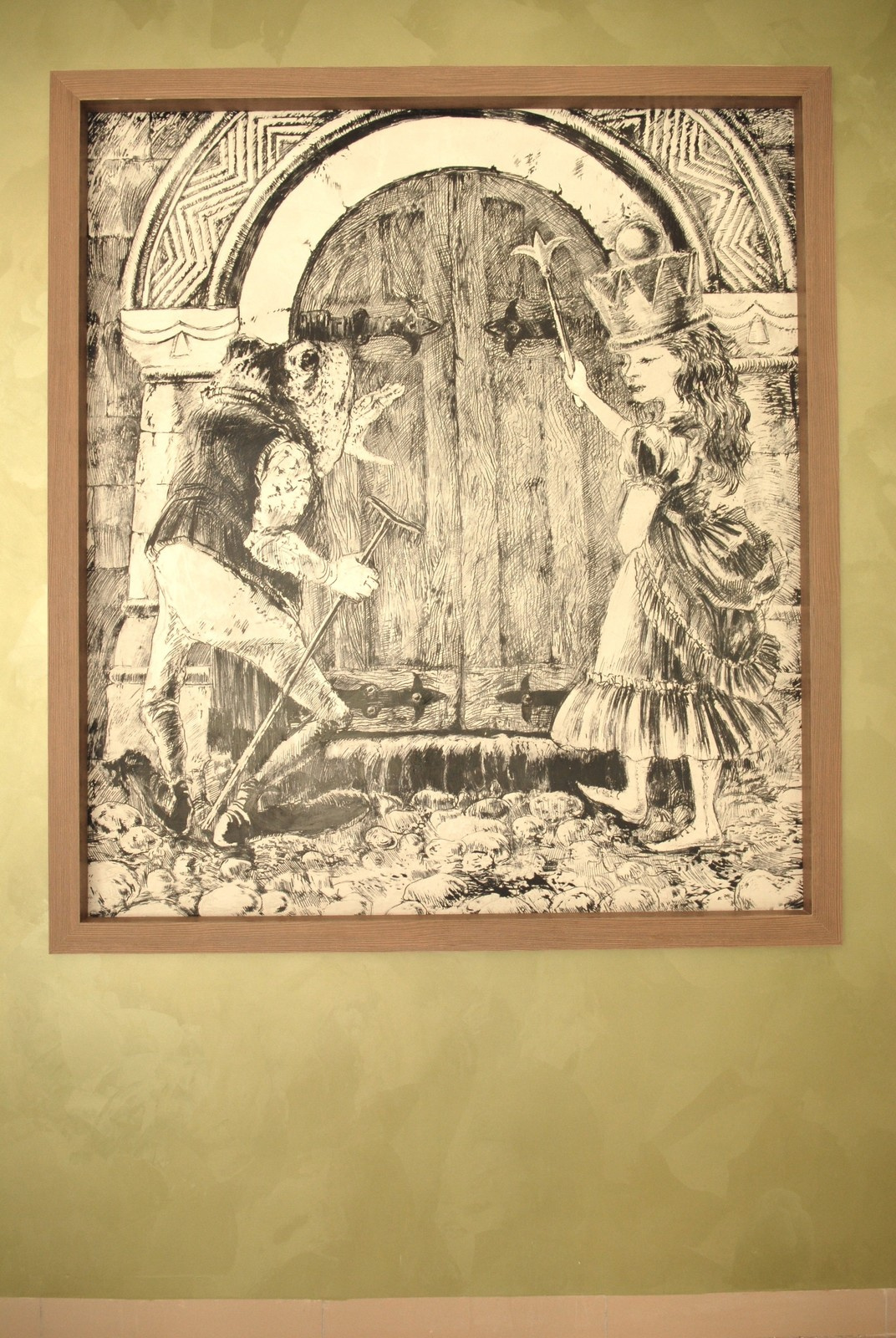 Панно в технике сграффито для входных групп в Резиденции Сколково.