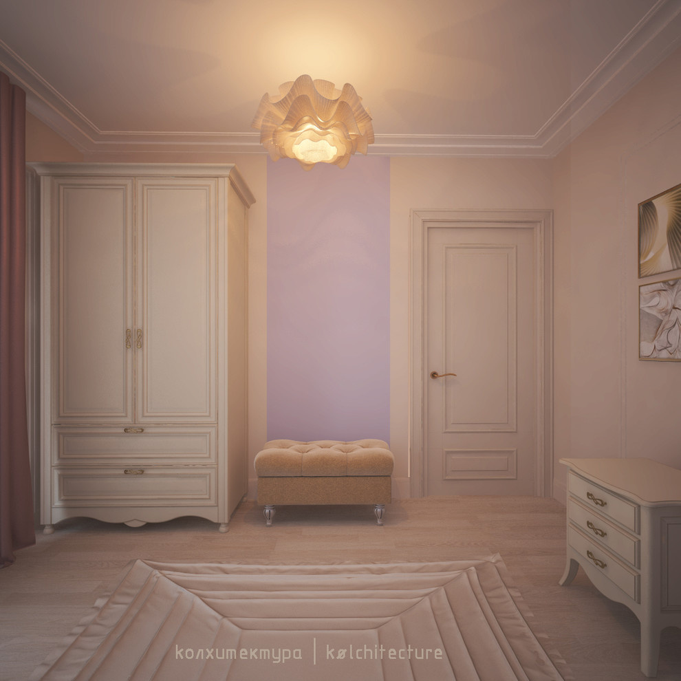КП "Республика Сантория". Двухэтажный жилой дом.Интерьер в стиле Классика-лайт