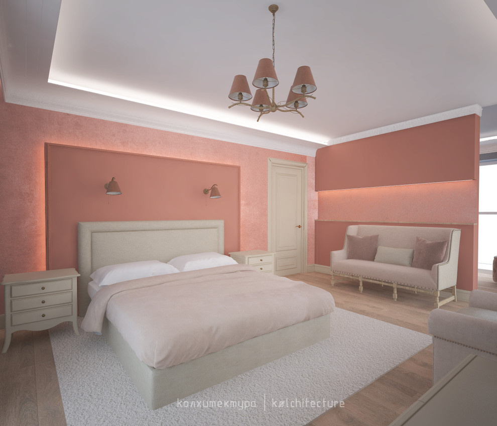 КП "Республика Сантория". Двухэтажный жилой дом.Интерьер в стиле Классика-лайт