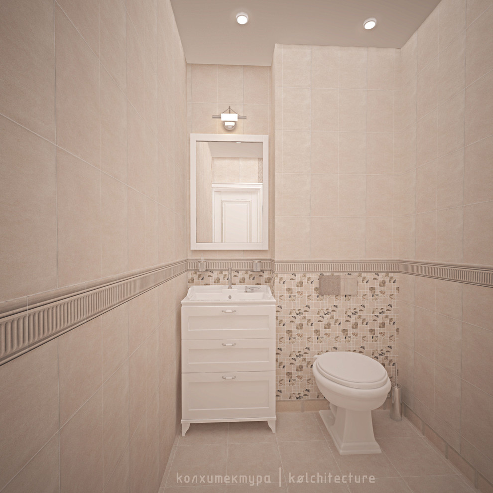 КП "Республика Сантория". Двухэтажный жилой дом.Интерьер в стиле Классика-лайт