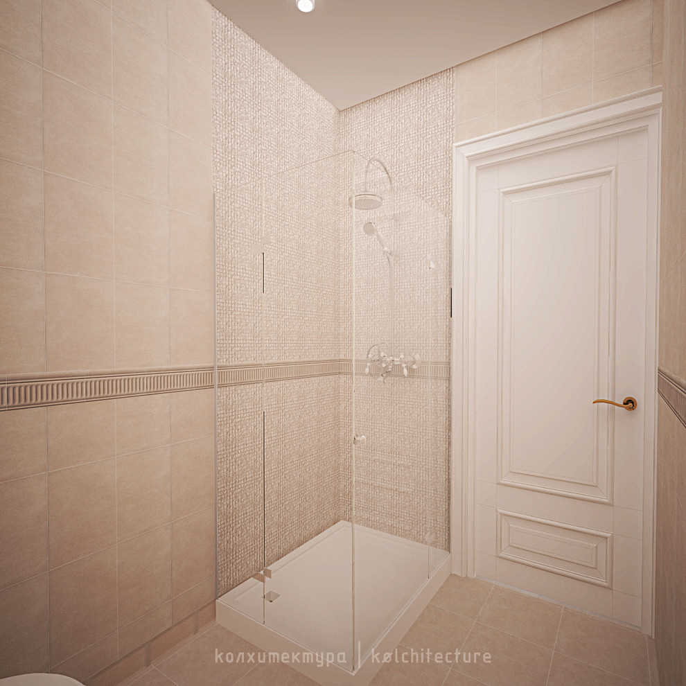 КП "Республика Сантория". Двухэтажный жилой дом.Интерьер в стиле Классика-лайт