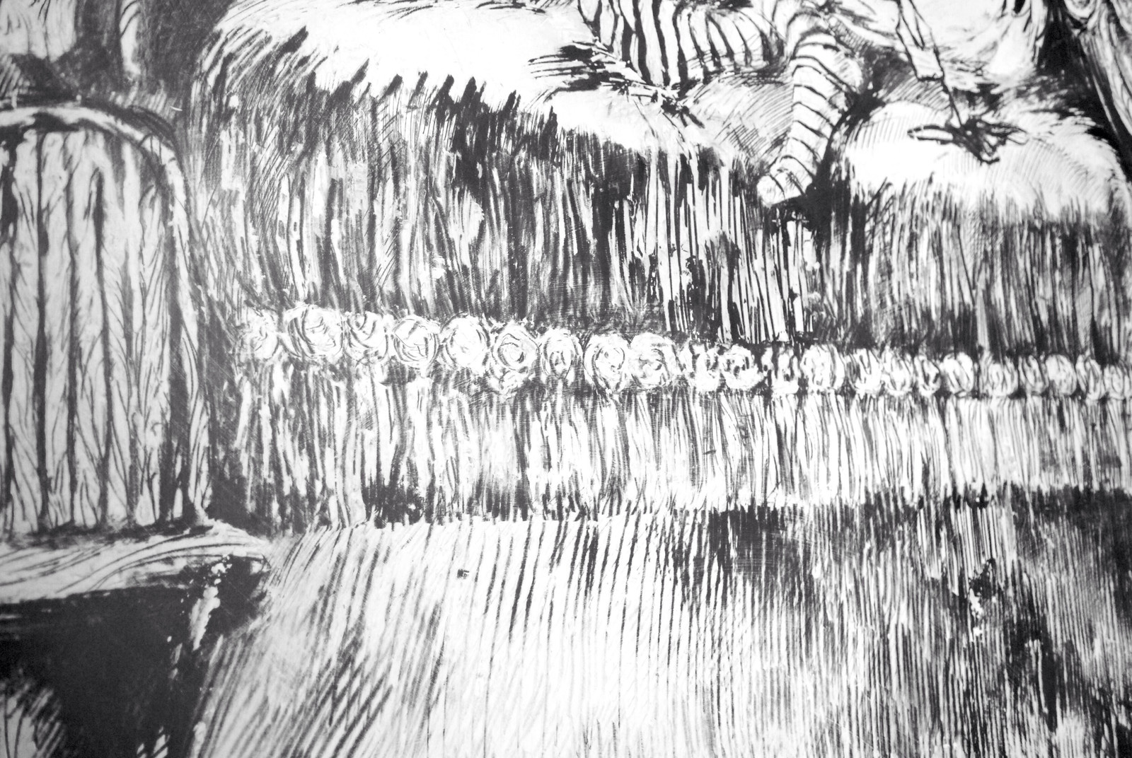 Панно в технике сграффито для входных групп в Резиденции Сколково.