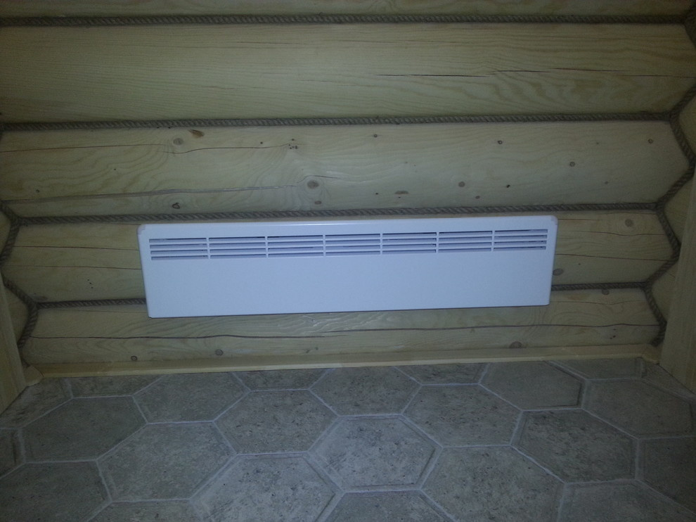 Электромонтажные работы в домах из оцилиндрованного бревна.