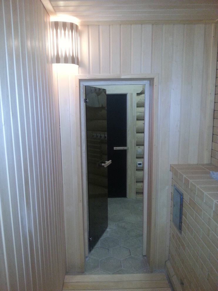 Электромонтажные работы в домах из оцилиндрованного бревна.