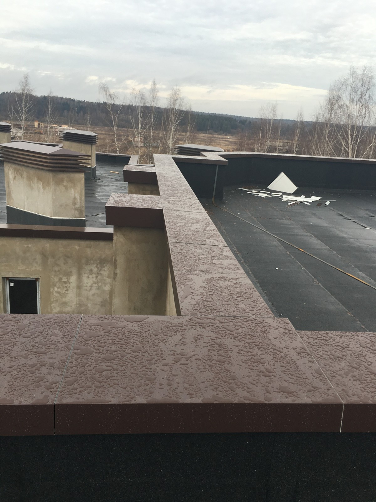 Парапеты и флюгарки