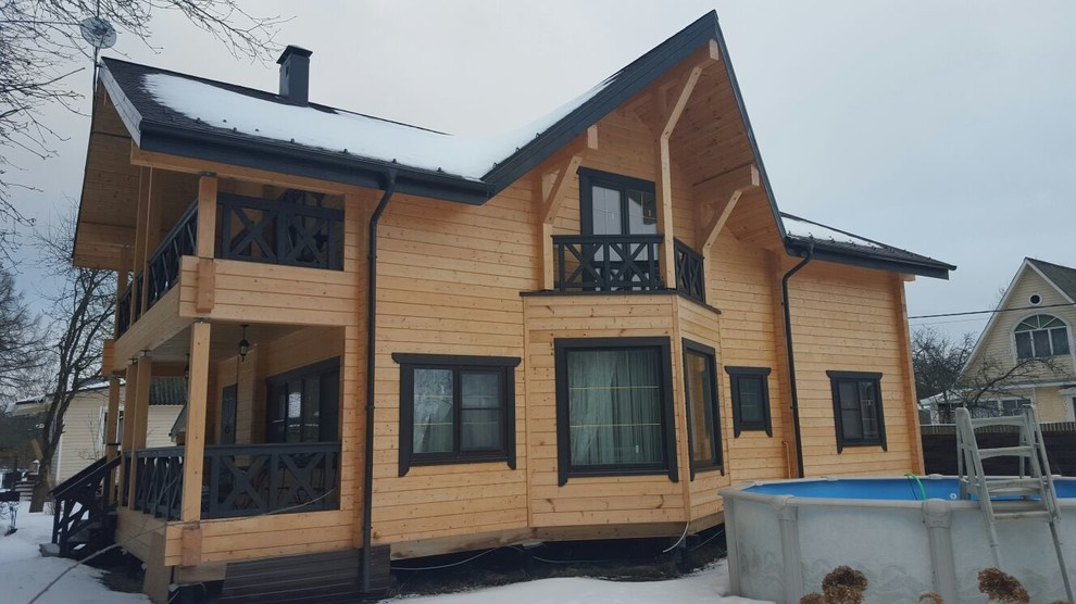 Дом из клееного бруса по индивидуальному заказу