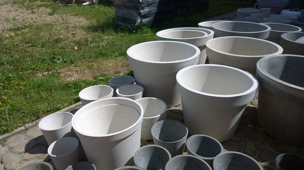 Кашпо из бетона