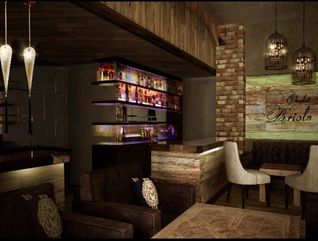 Обложка проекта: Ресторан загородного отеля в стиле шале