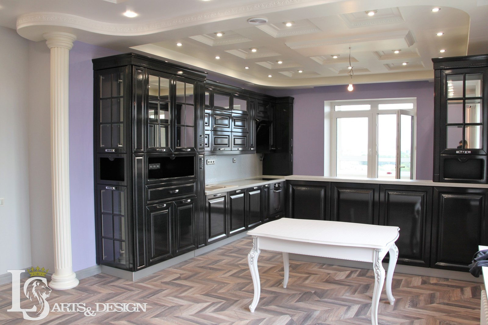 Близится к завершению проект 3-х комнатной квартиры в стиле Ар Деко