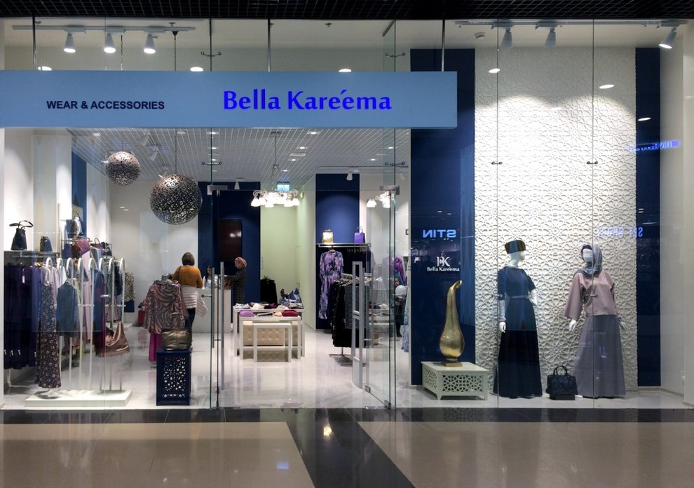 Декоративное оформление стен салонов Bella Kareema