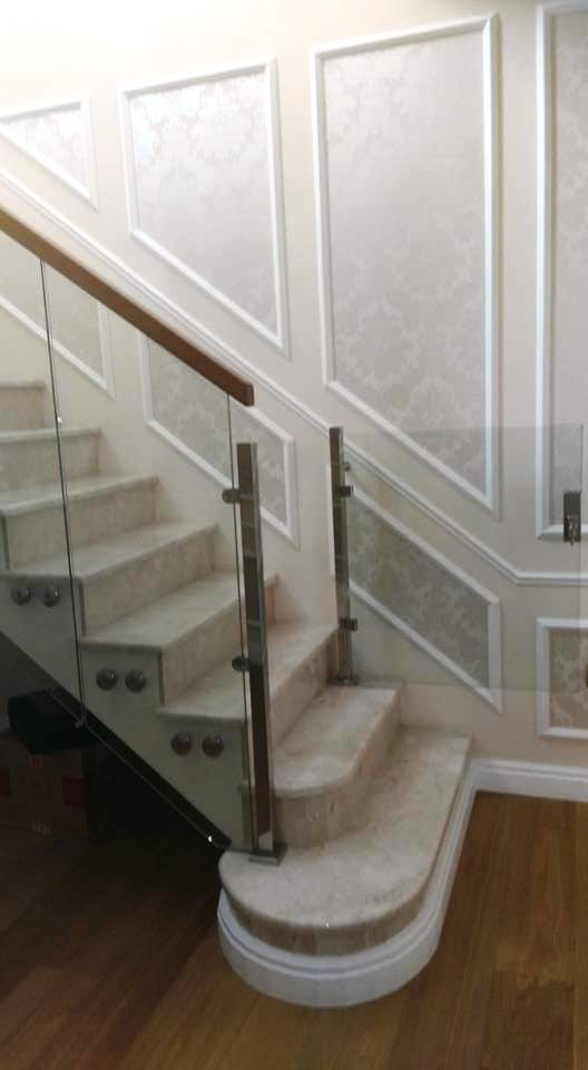 Самонесущие перила из стекла Маршаг