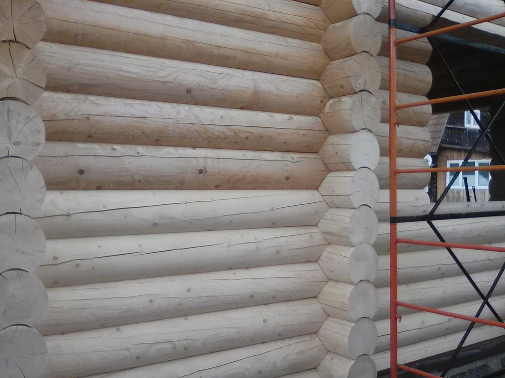 производим работы по шлифовке, покраске, конопатке срубов