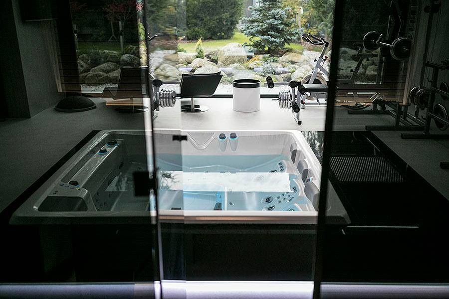 Фитнес зона дома.